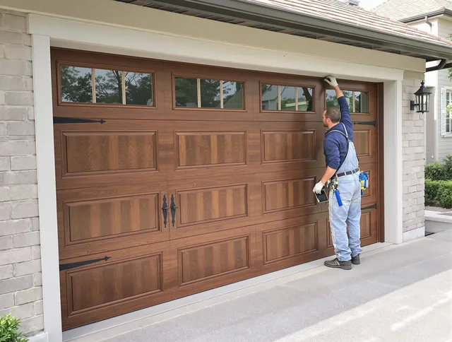 Custom garage door showcase by Montebello Garage Door Repair in Montebello