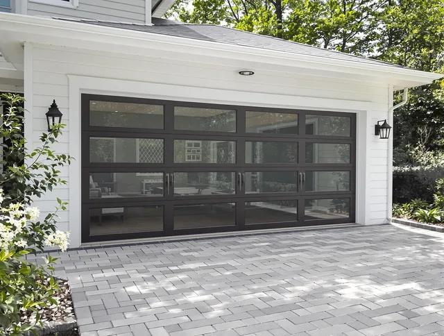 Montebello Garage Door Repair design specialist presenting custom garage door options to Montebello homeowner