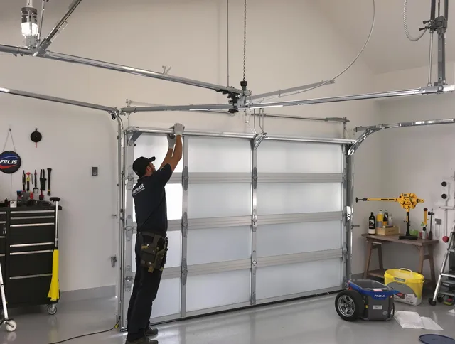 Montebello Garage Door Repair certified team performing precision garage door installation in Montebello