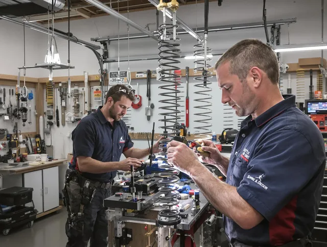 Garage door spring repair service by Montebello Garage Door Repair in Montebello