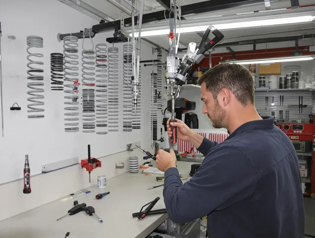 Montebello Garage Door Repair safety certified technician performing precision spring replacement in Montebello